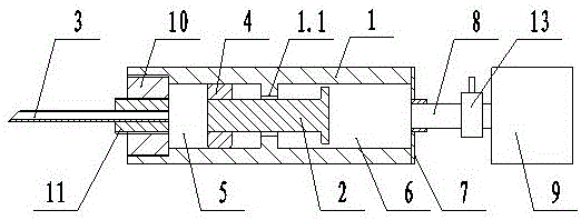 Injection device for animals