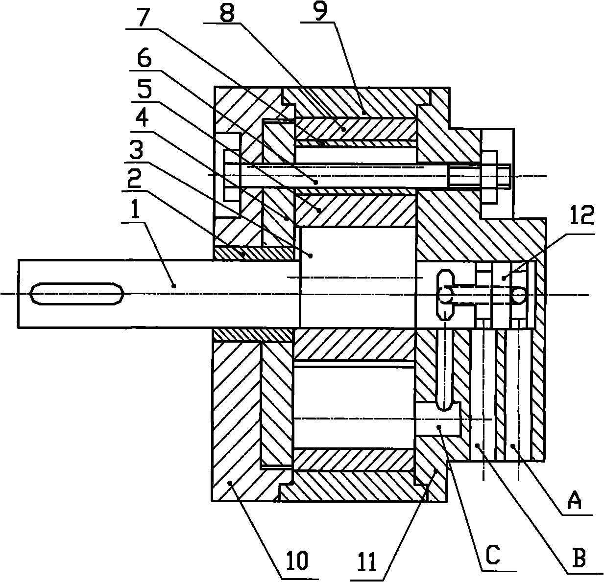 Eccentric double-cycloid rotor pump