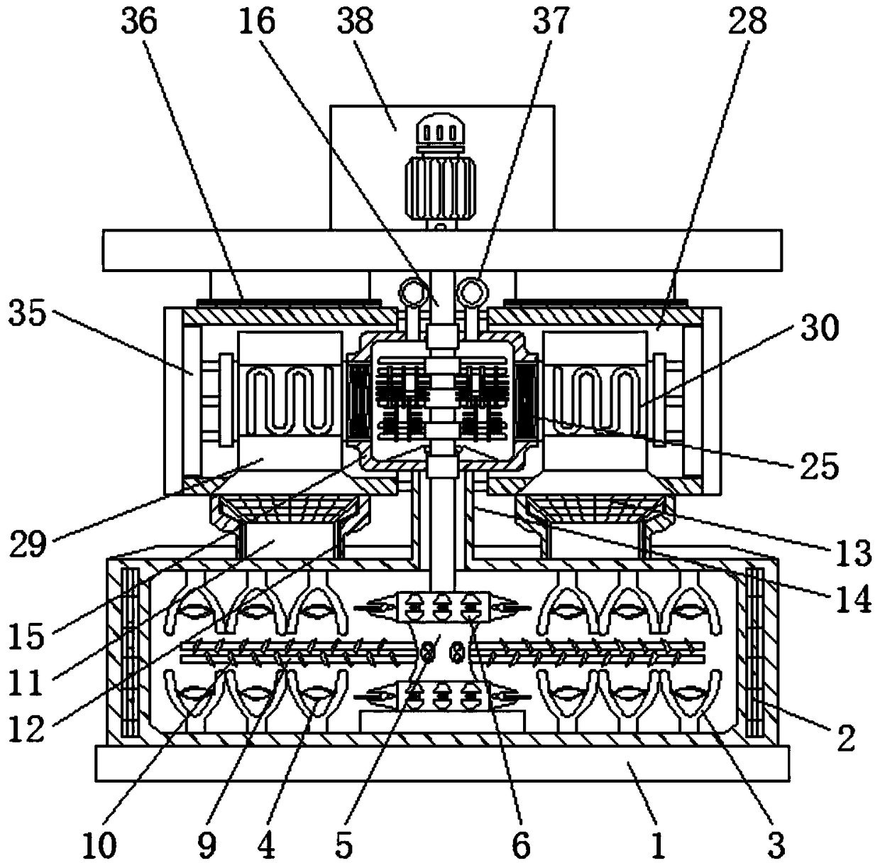 Multi-channel air-exchangable pressure-discharged temperature-controlled melting furnace for recycling plastic