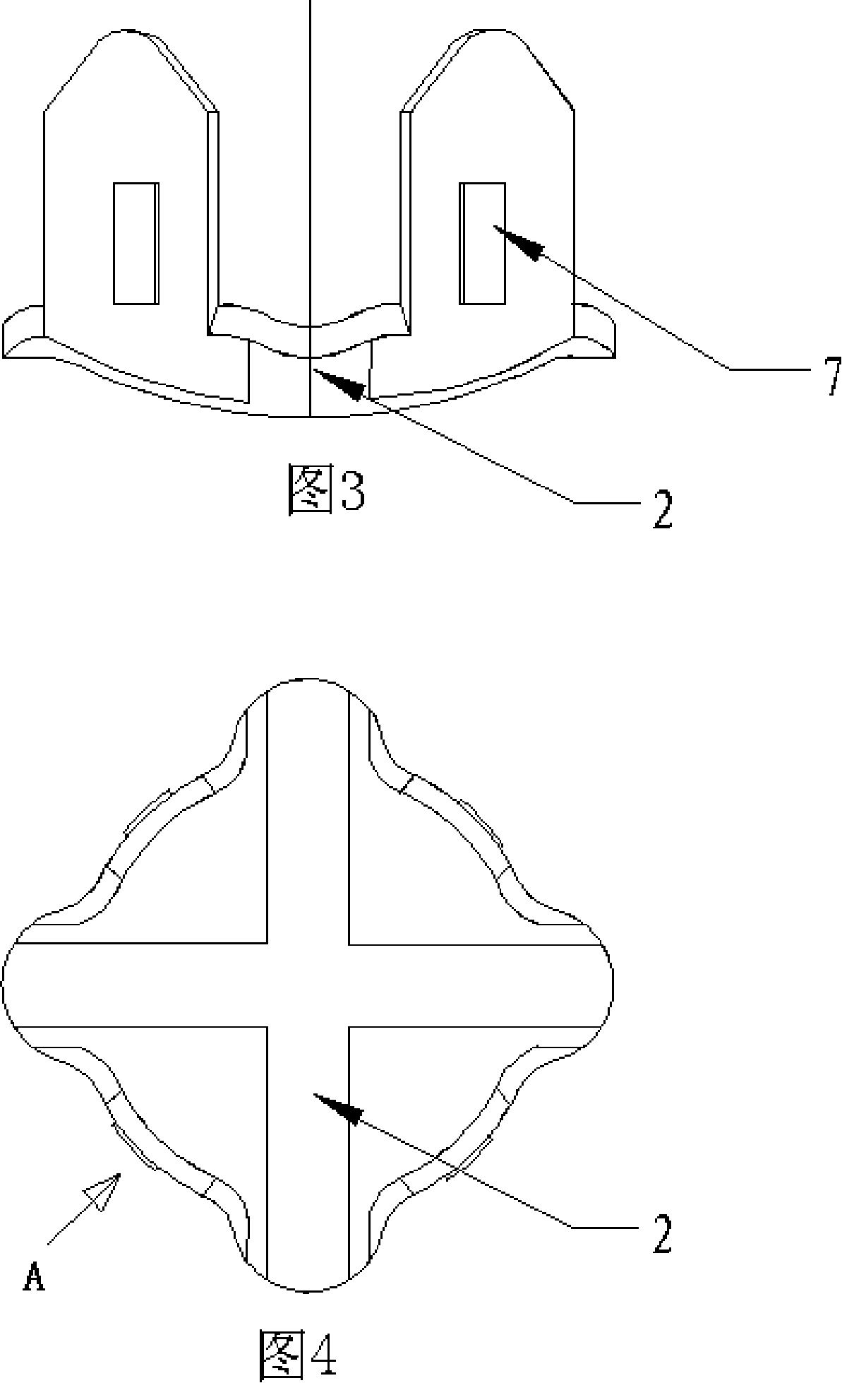 Cross cramp for steel wire