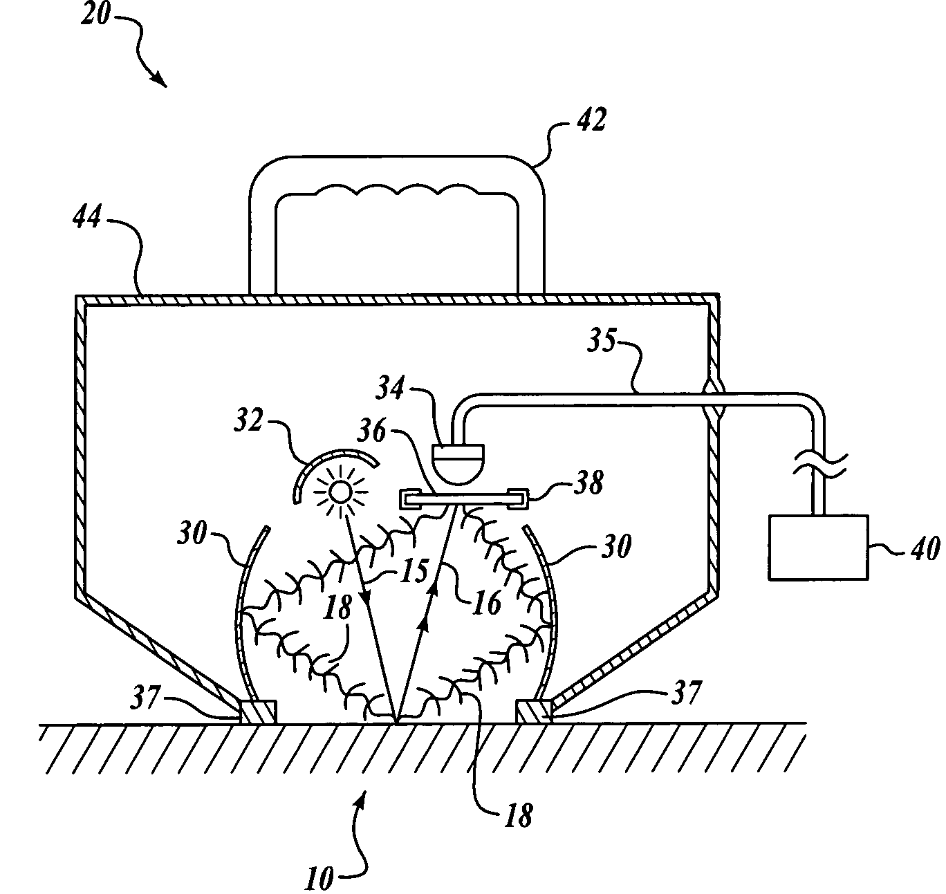 Method for measurement of composite heat damage with infrared spectroscopy