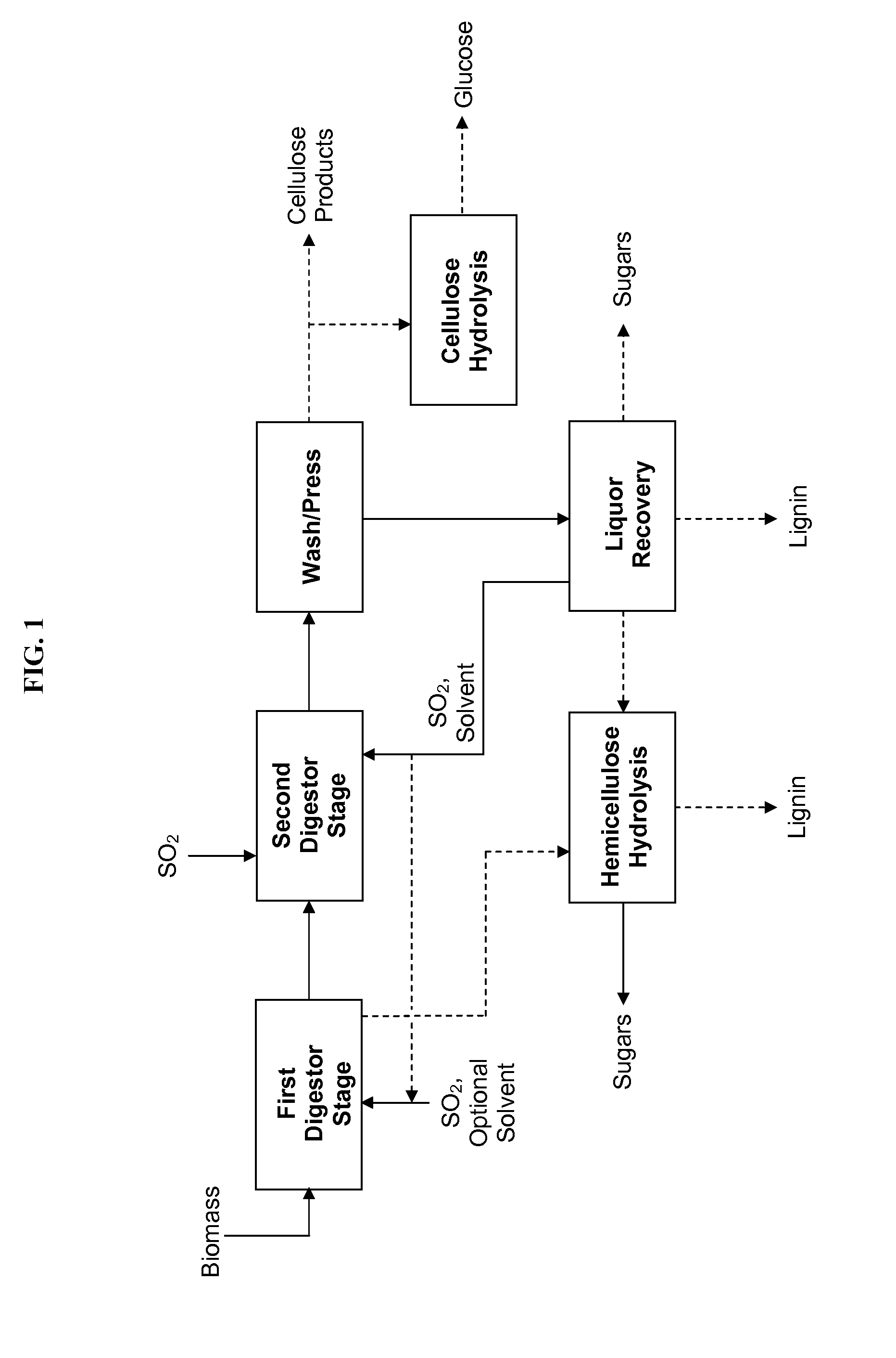 Biomass fractionation processes employing sulfur dioxide