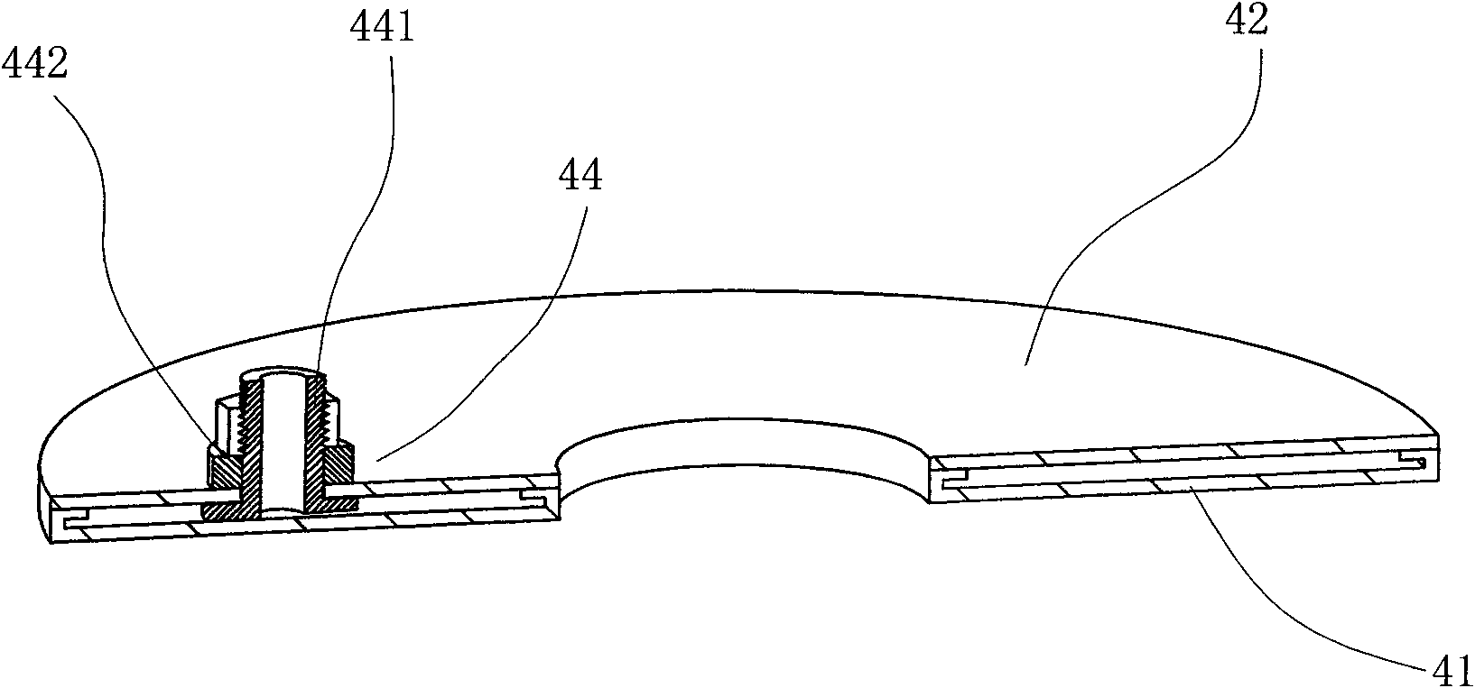 Pressure device for locking mould