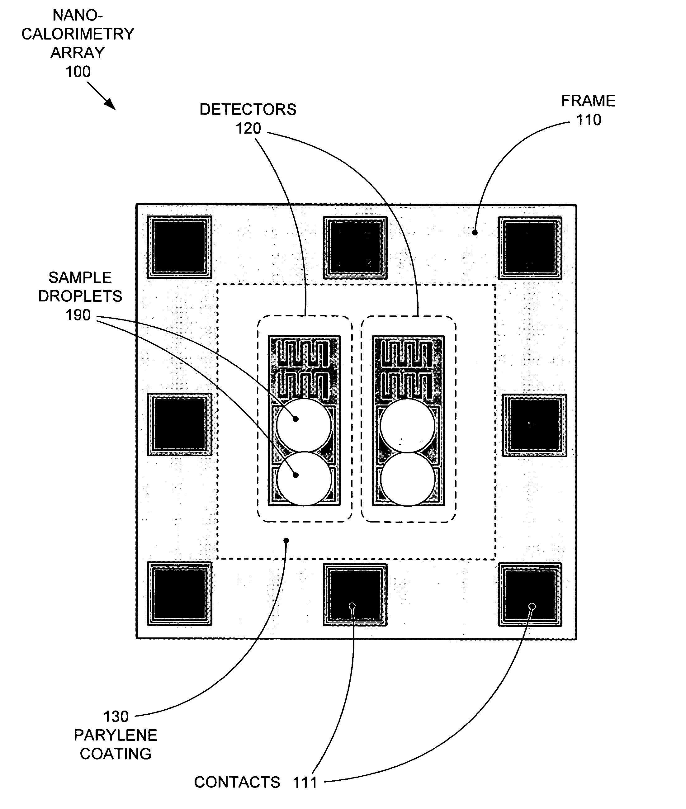 Replaceable parylene membranes for nanocalorimeter