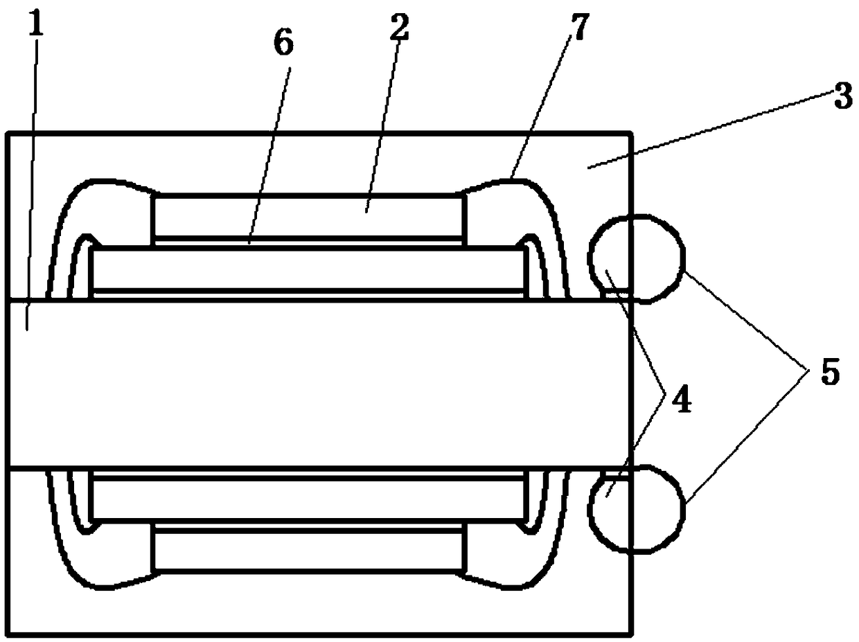 A double-sided three-dimensional stacked packaging structure and packaging method