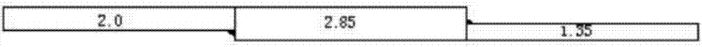 Continuous variable-thickness automobile front longitudinal beam inner plate and manufacturing method thereof