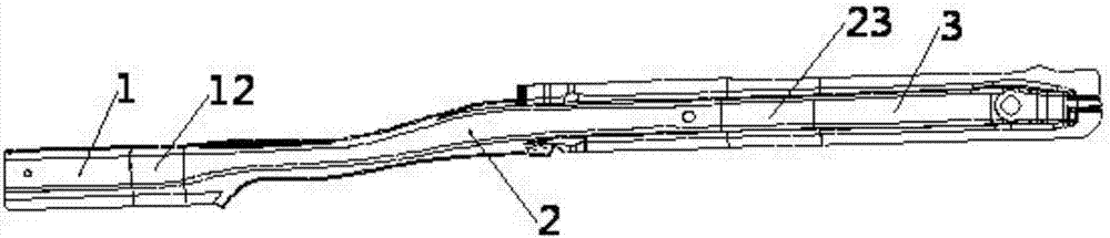 Continuous variable-thickness automobile front longitudinal beam inner plate and manufacturing method thereof