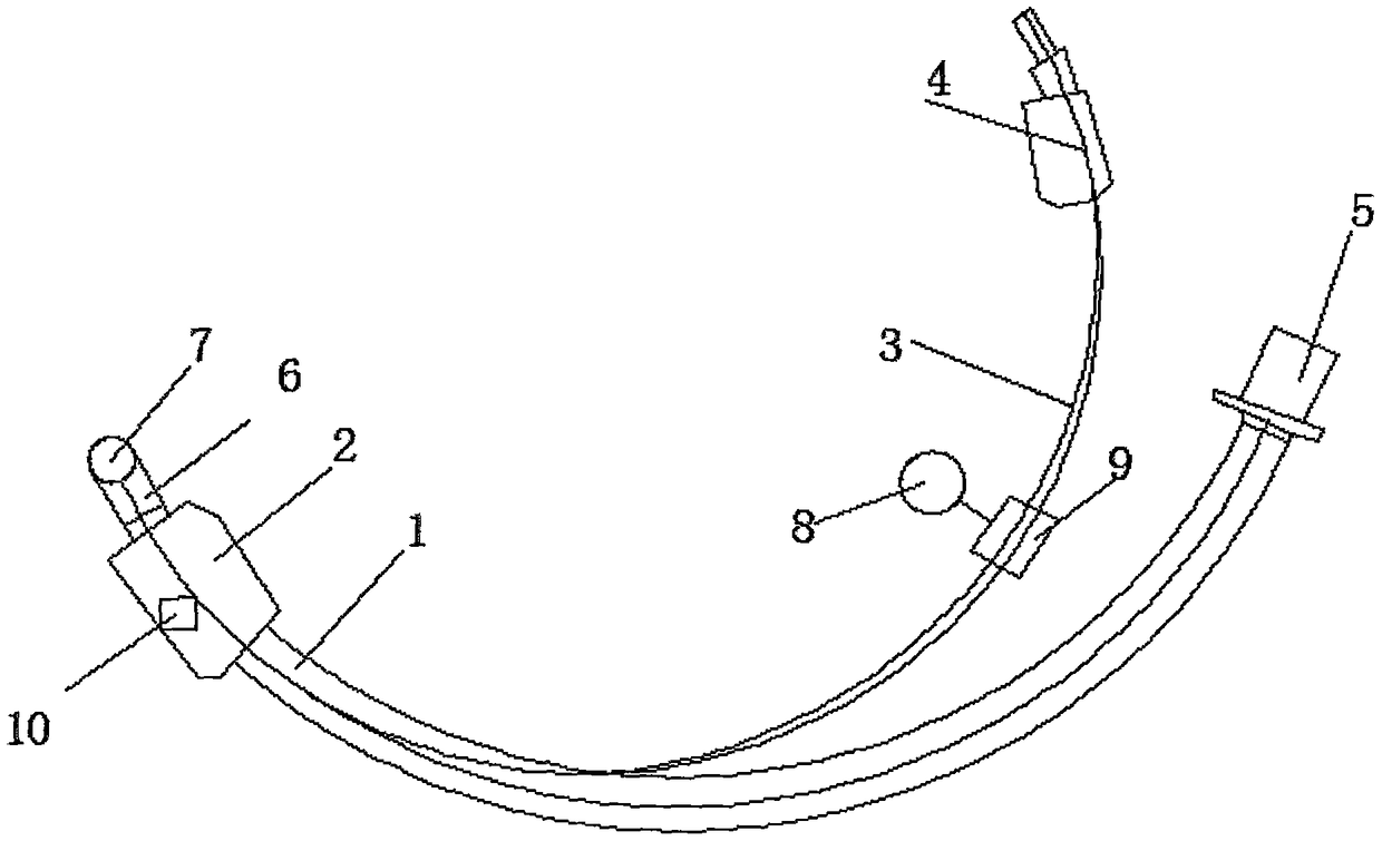 An endotracheal intubation tube capable of automatically monitoring air bag pressure