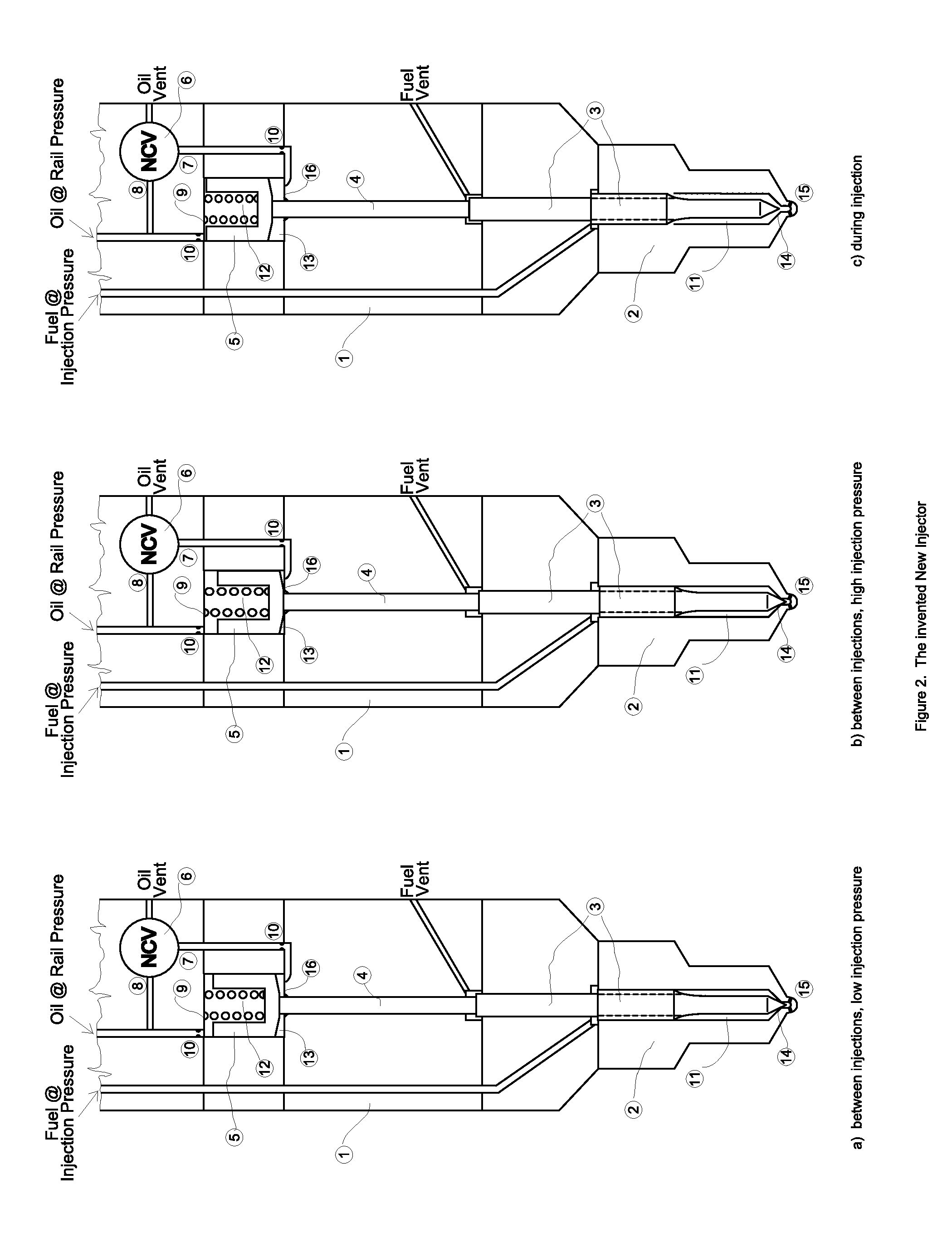 Method and Apparatus for Controlling Needle Seat Load in Very High Pressure Diesel Injectors