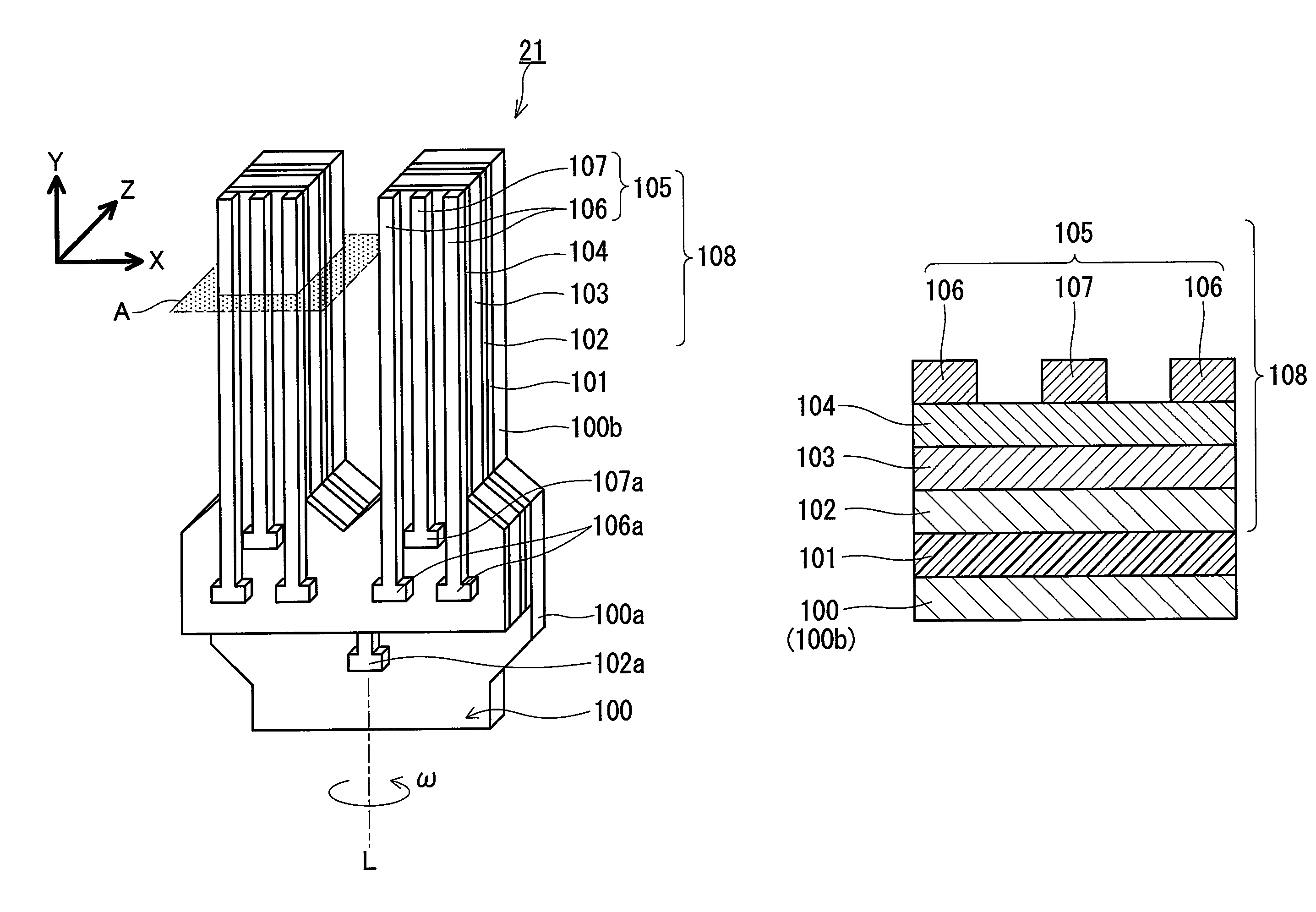 Piezoelectric thin film and method of manufacturing the same, angular velocity sensor, method of measuring angular velocity by the angular velocity sensor, piezoelectric generating element, and method of generating electric power using the piezoelectric generating element