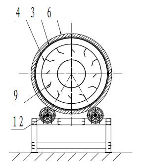 Slurry-spraying rotary granulator