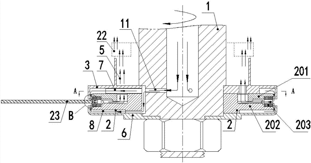 Diamond special-shaped grinding wheel and vertical machining cooling system