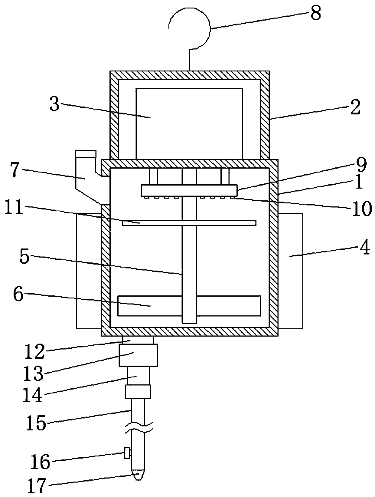 Medicine taking and liquid diet feeding device for severe intracardiac patients