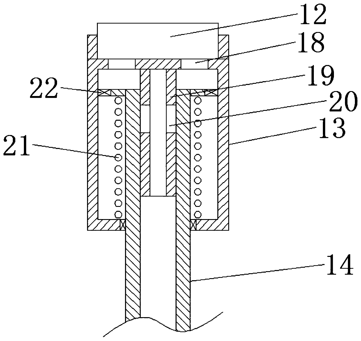 Medicine taking and liquid diet feeding device for severe intracardiac patients