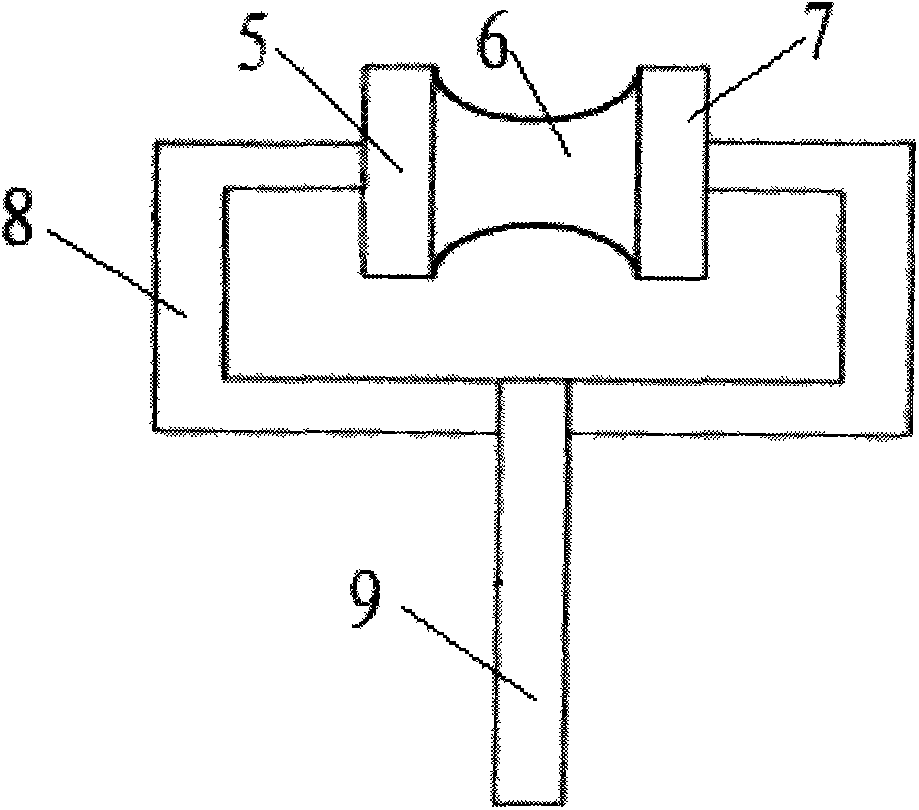 Welding device for flat plate collector and use method of the welding device