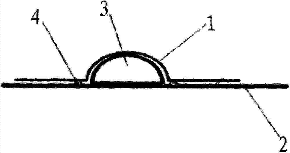 Welding device for flat plate collector and use method of the welding device