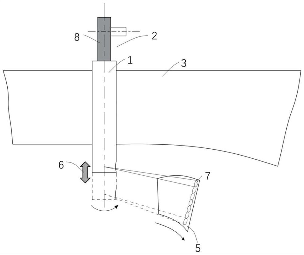 Turbine blade strain field full-field measurement method based on dual-mode fusion