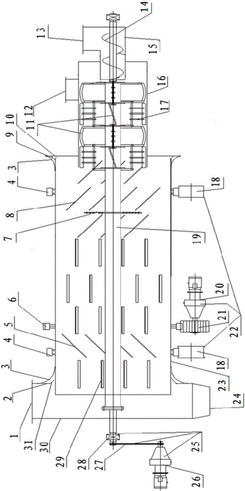 Ferrous sulfate heptahydrate dryer