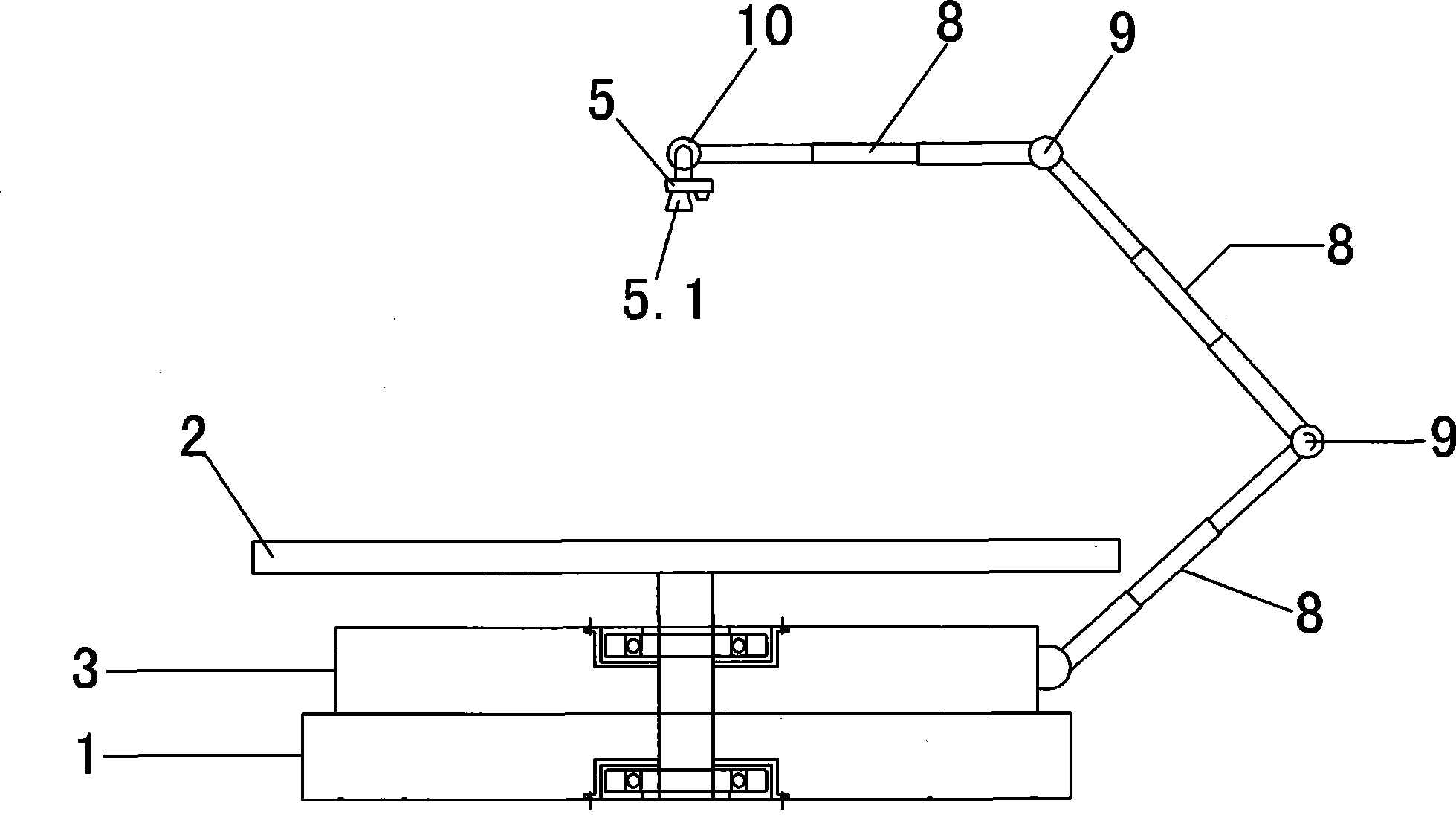 Camera shooting platform capable of rotating around shot object