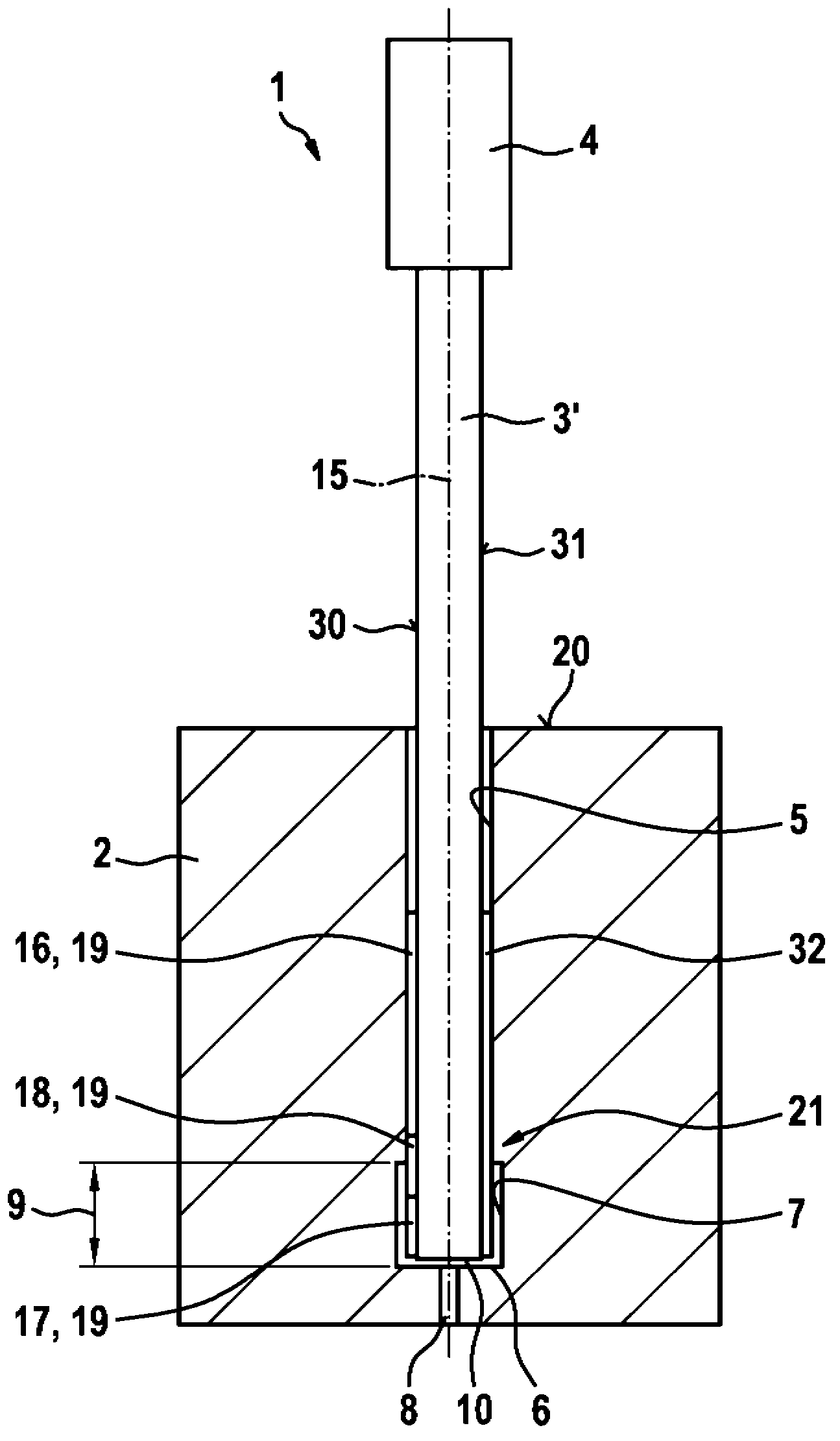 Honing tool for honing blind bores