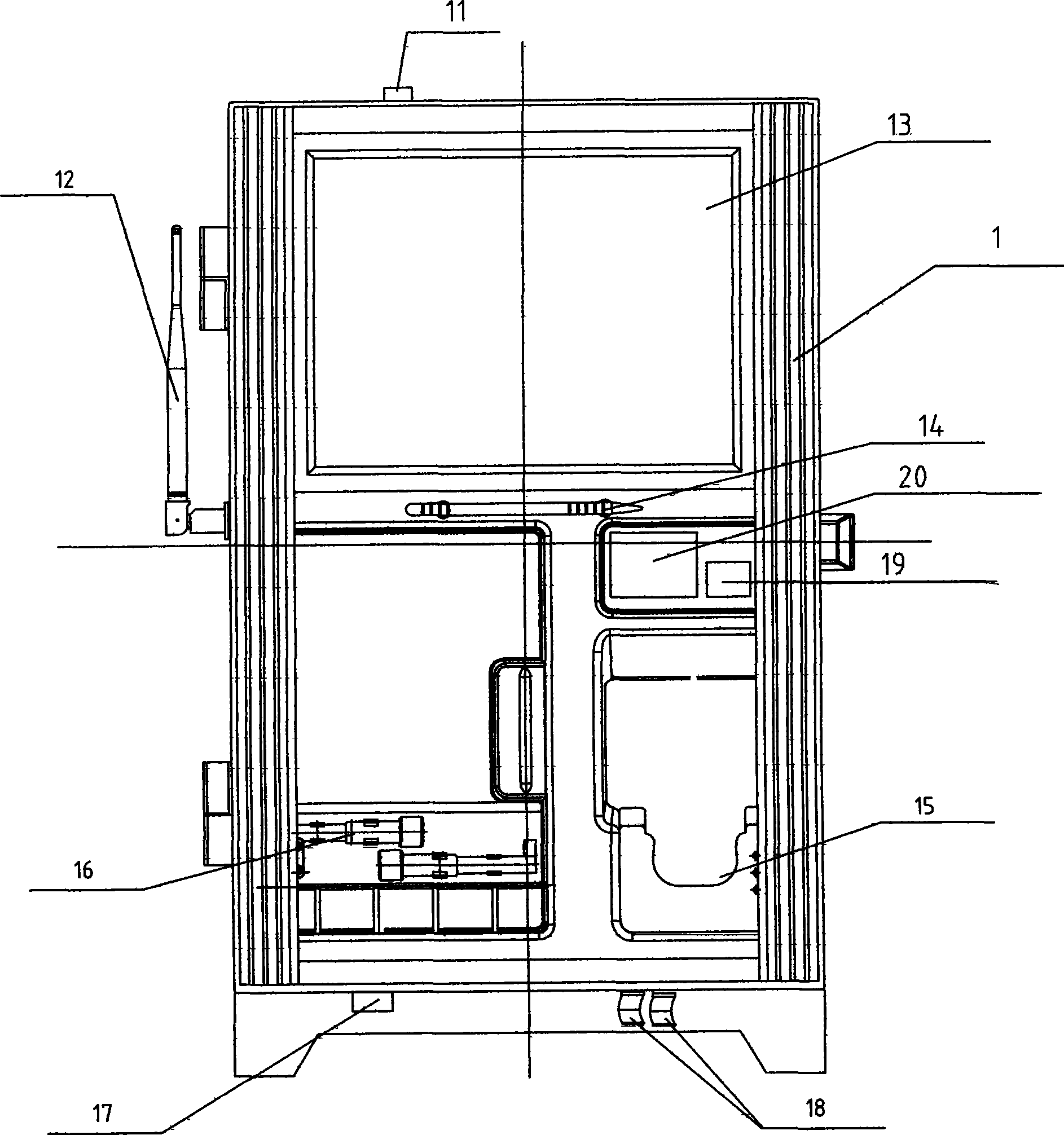 Intelligent managing system of unlocked key for error-proof device