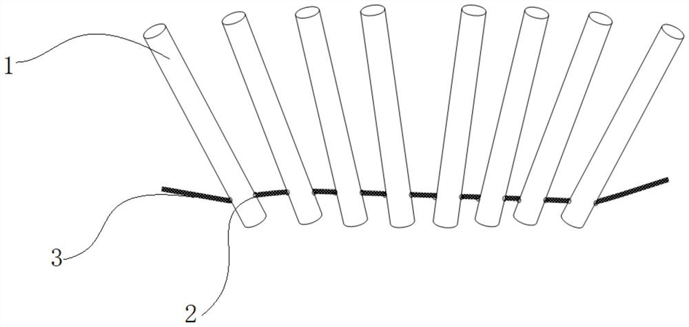 Spaced special-shaped combined firework and preparation method thereof