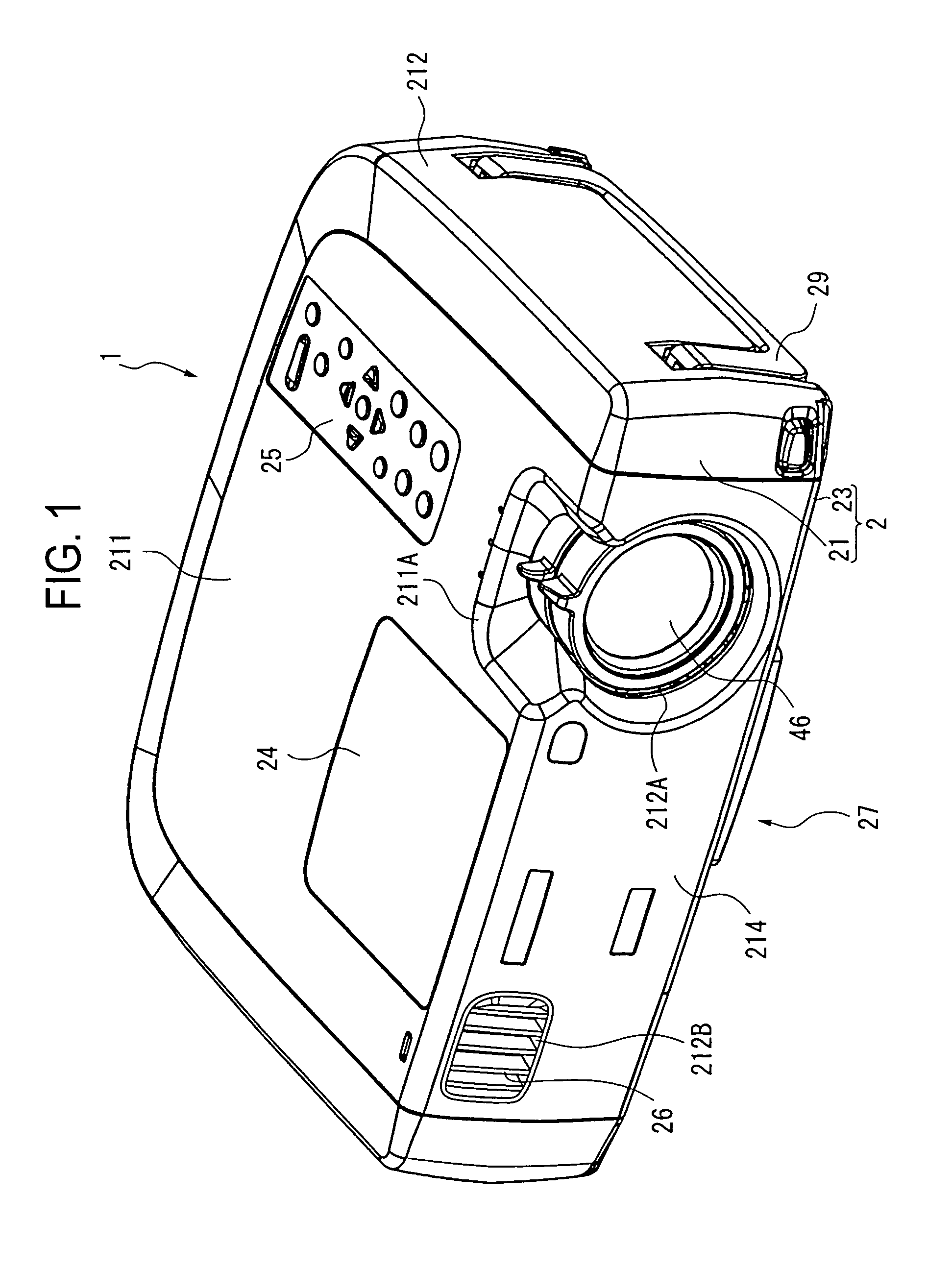 Projector exhaust fan