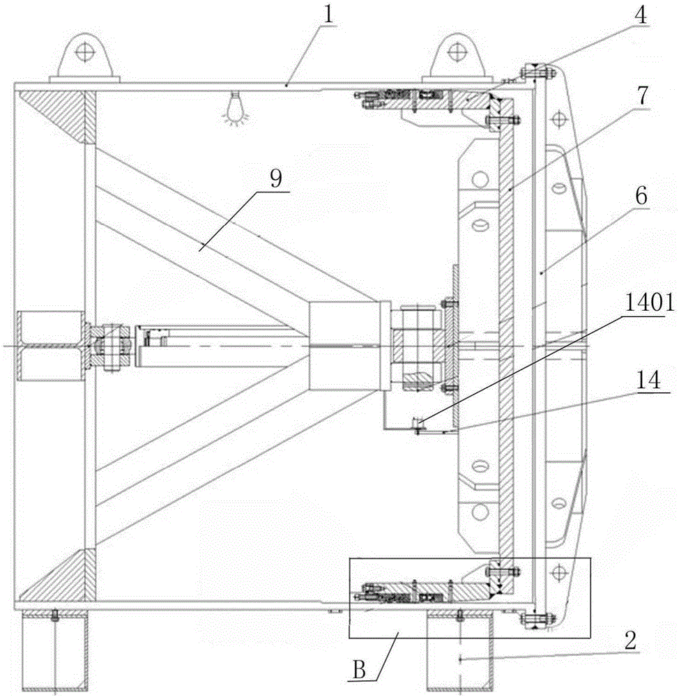 Shield tunneling machine articulation mechanism seal performance test device and test method