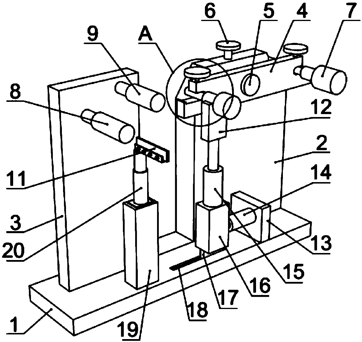 Cloth winding mechanism of cloth printing machine