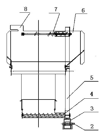 Grain warehousing device for combine harvester