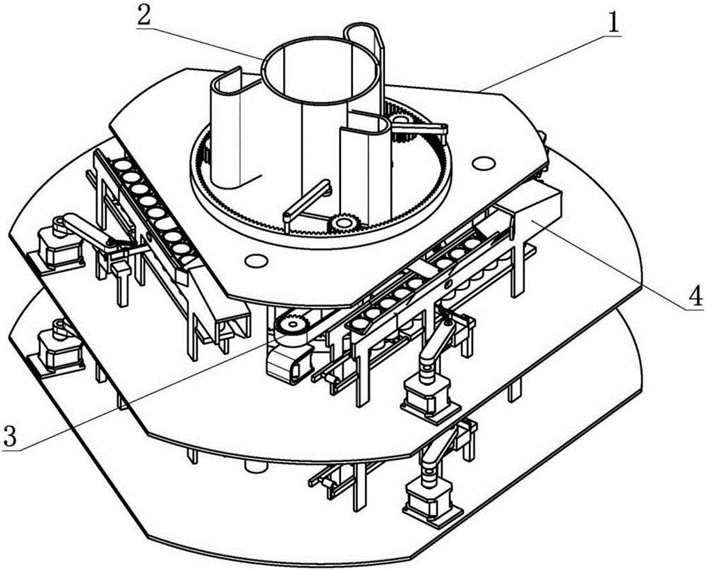 Gear slide block type coin classification counting packaging integrated machine