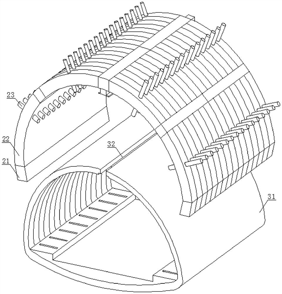 Tunnel primary support corrugated steel-sprayed concrete support constructed through underground excavation method