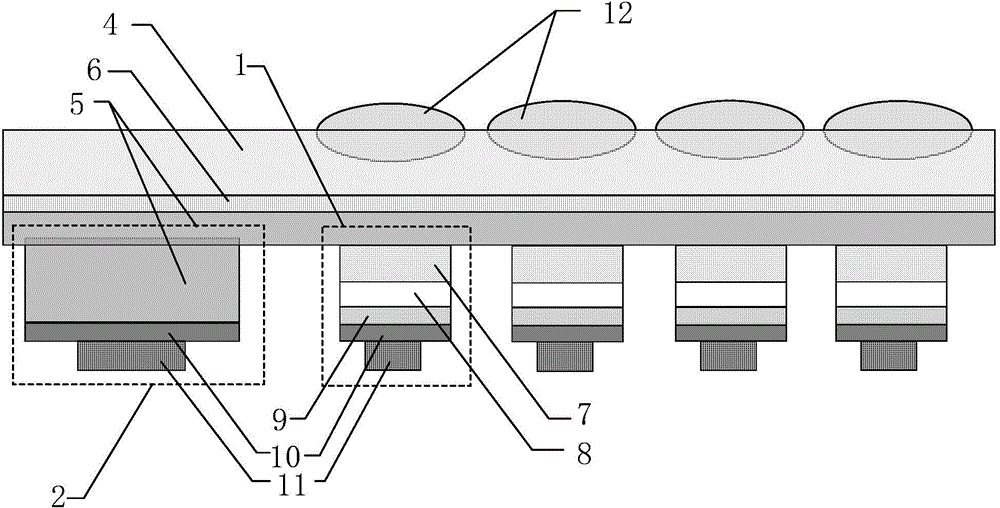 Method for improving optical performance of active matrix miniature LED (light-emitting diode) display