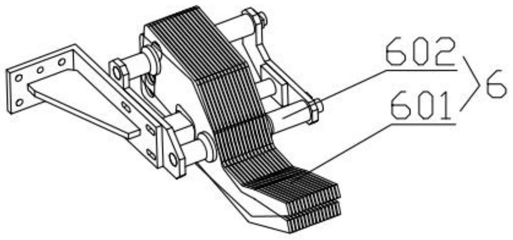 Conveying and grabbing device and method for split type side walls