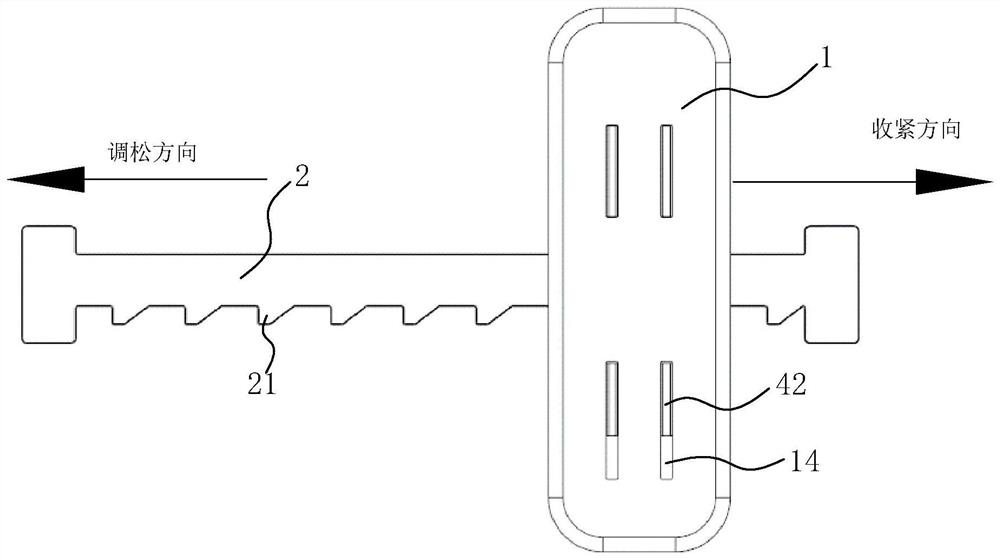 Head band adjusting device and head-mounted equipment