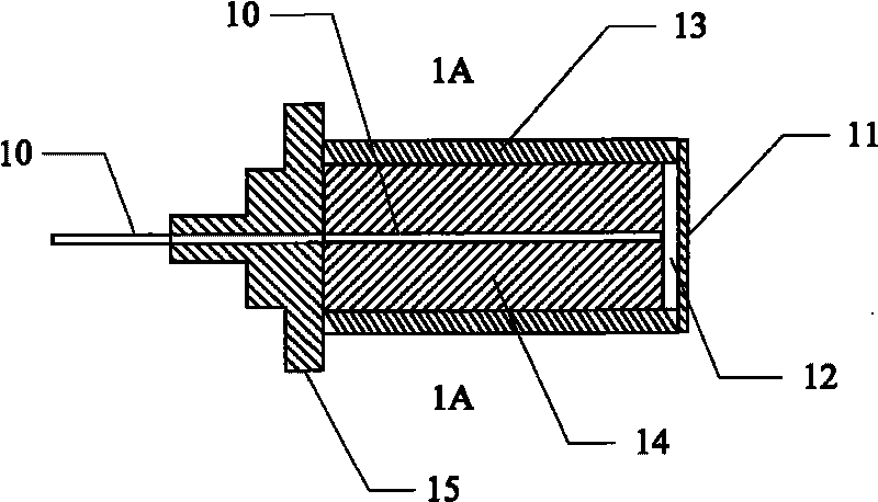 Optical fiber extrinsic Fabry-Perot interference ultrasonic sensing and detection device