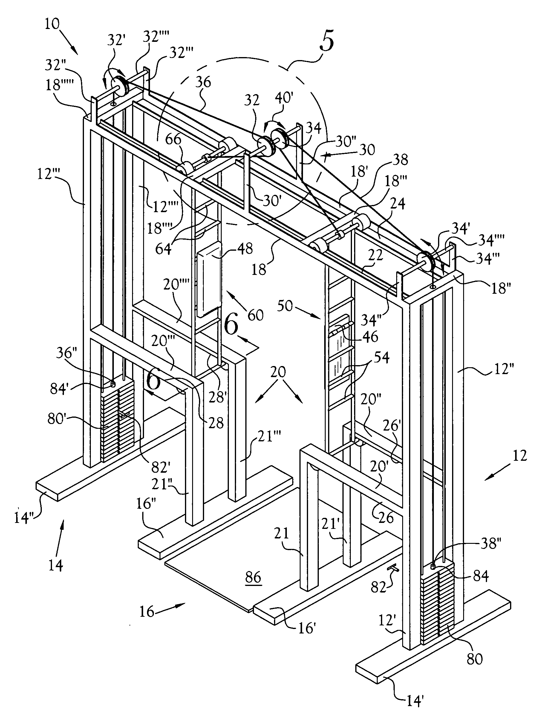 Upper back exercise machine and method of use