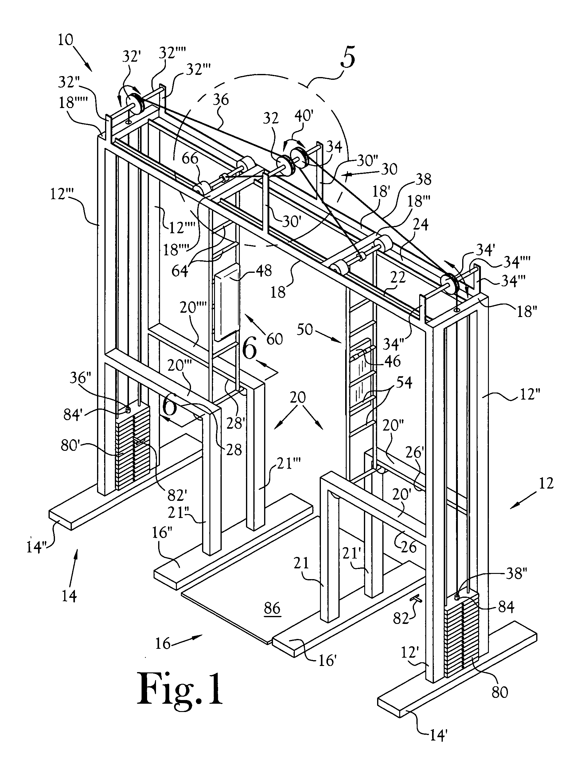 Upper back exercise machine and method of use