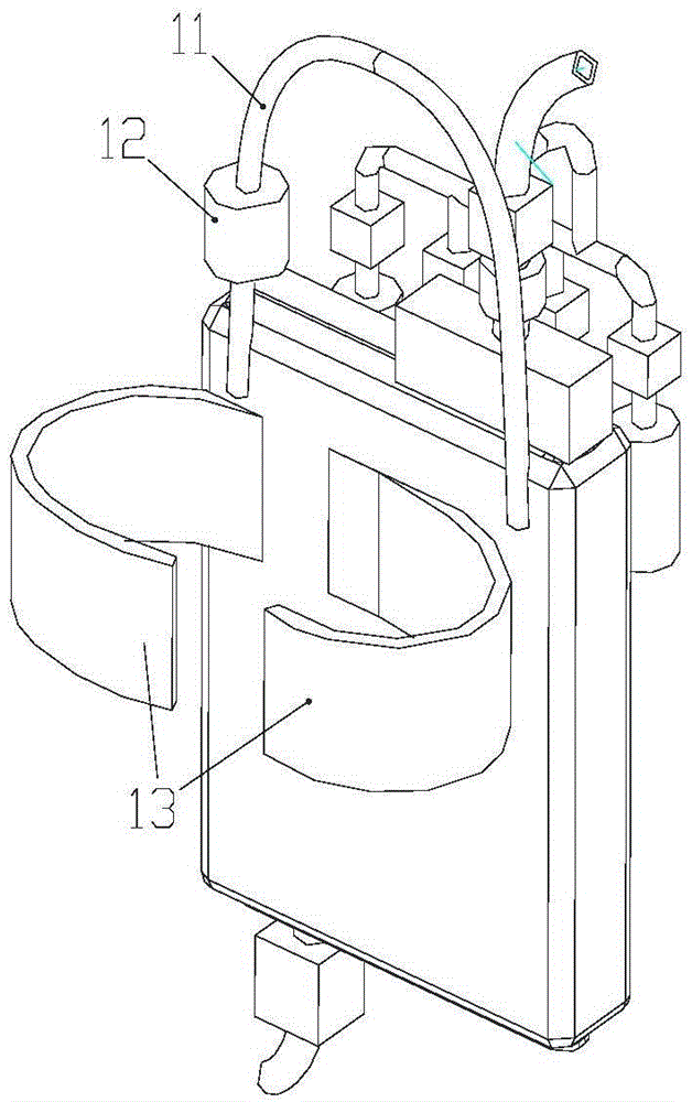 Liquid discharging and period-divided sampling equipment