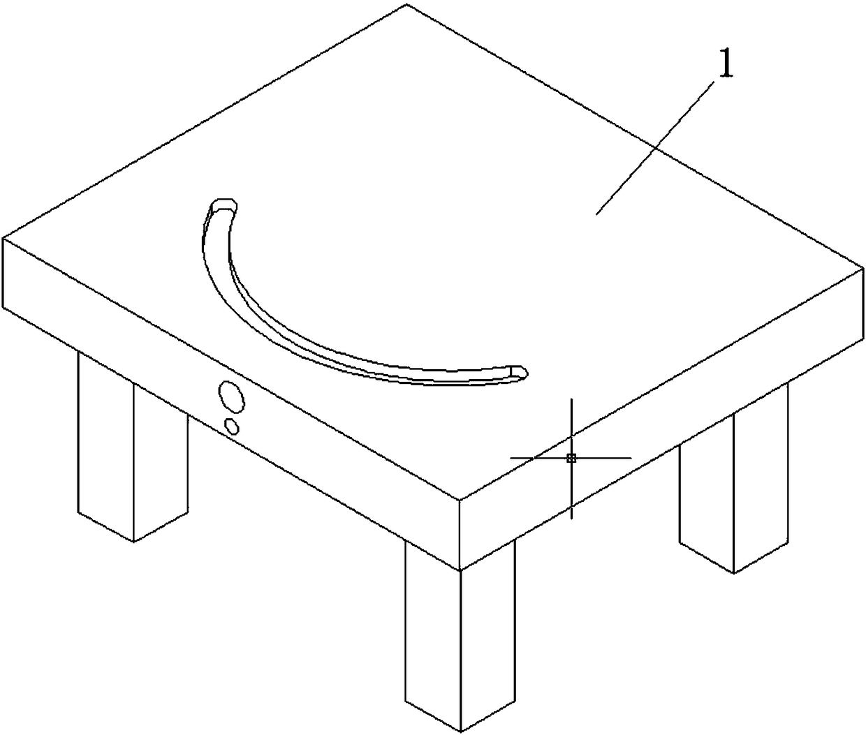 Clamp for processing holes