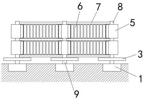 A high-speed anti-collision barrier with multi-directional buffering and deceleration