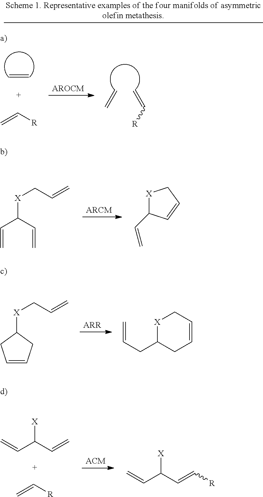 Selective olefin metathesis with cyclometalated ruthenium complexes