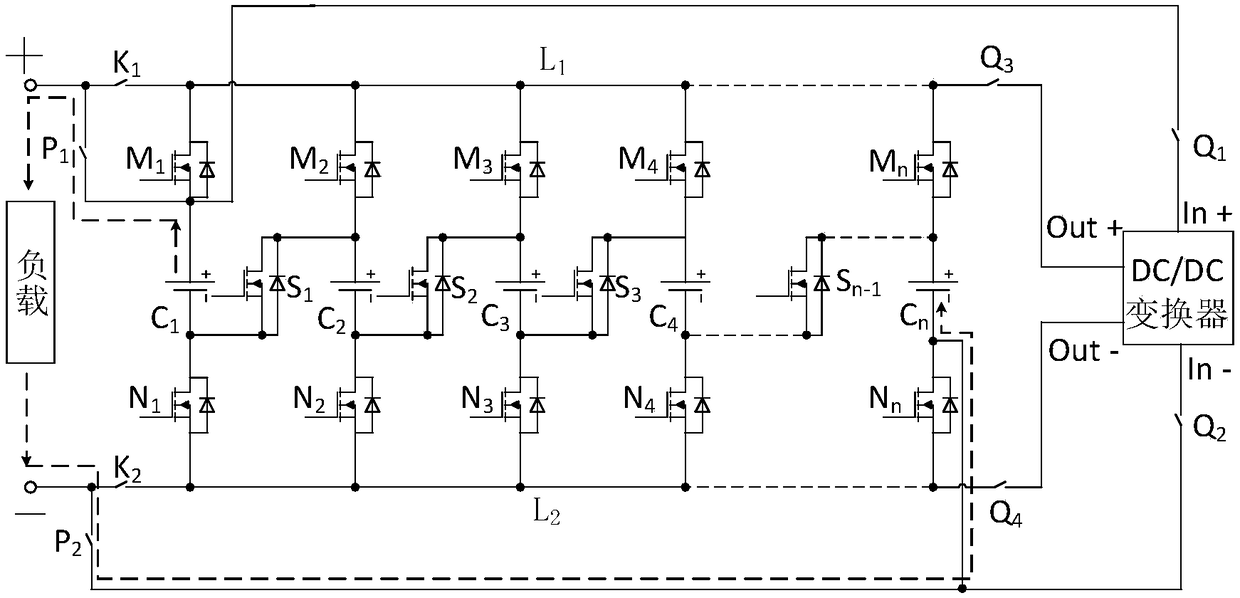 Equalization circuit realizing parallel charging and selective single cell battery equalization discharge and control method thereof