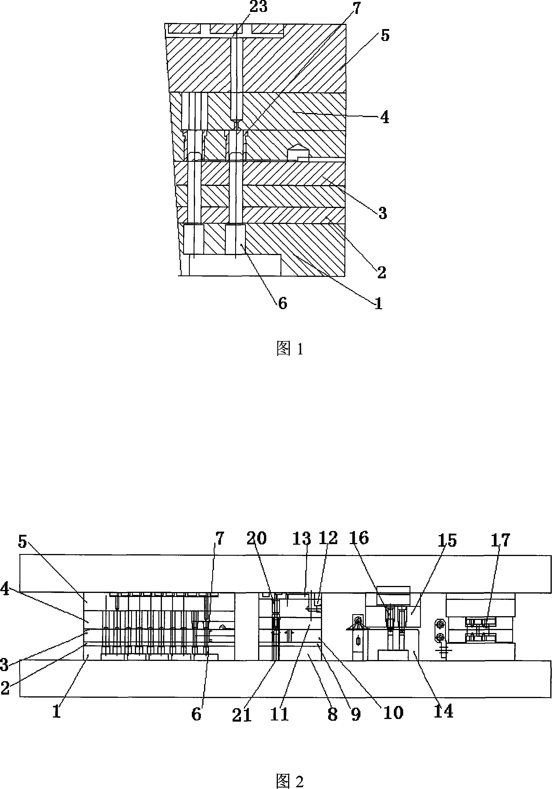 Thin band high speed stamping die and method for controlling oil-gas jetting