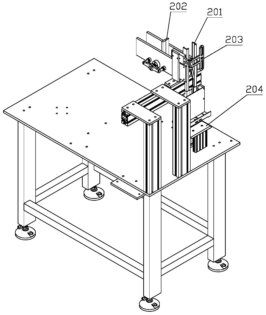 A fully automatic cotton socks packaging machine