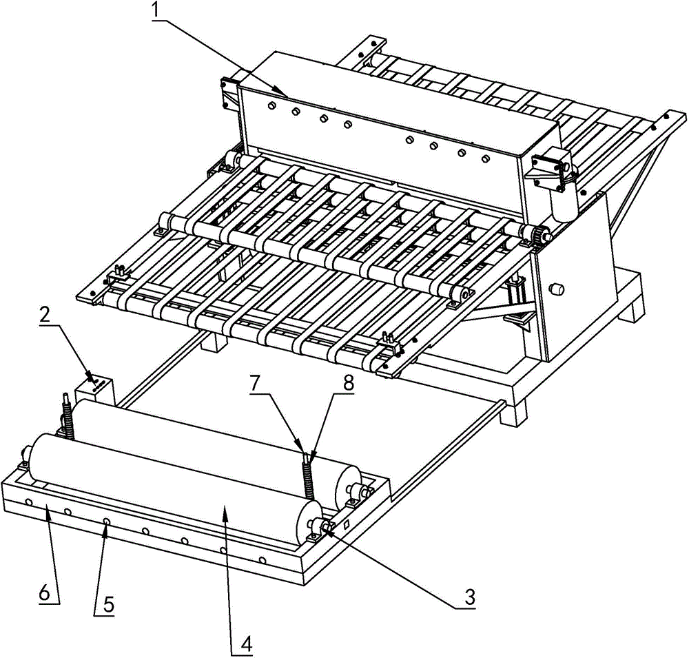 Automatic correction device for leather cutting machine