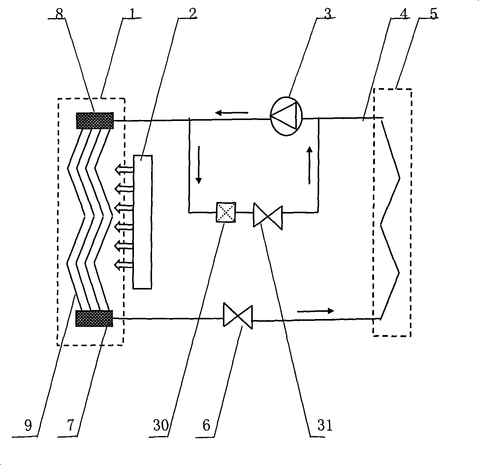 High temperature air source heat pump hot-air fan used for drying