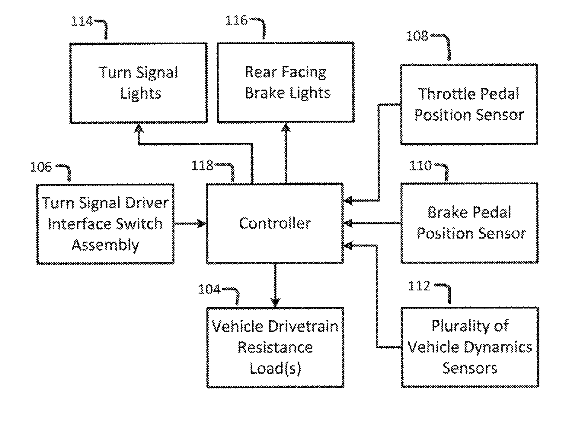 Turn Signal Controlled Regenerative Braking And Decelerative Loading