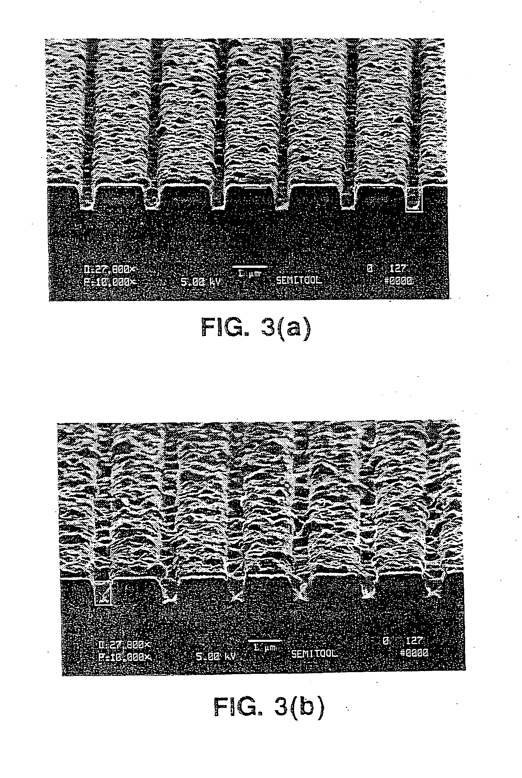 Method of submicron metallization using electrochemical deposition of recesses including a first deposition at a first current density and a second deposition at an increased current density