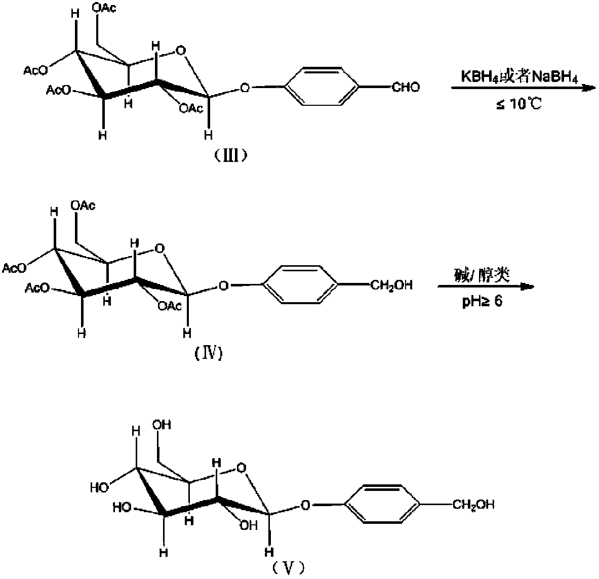 Semi-synthesis method for high-purity and high-stability gastrodin